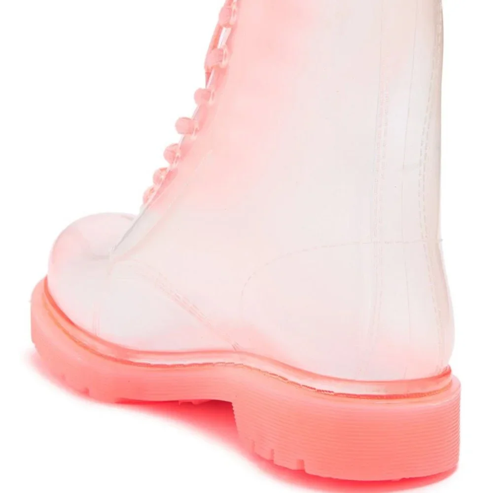 Workshop Ginny Pink Fluorescent Boots Size 36 NWOB